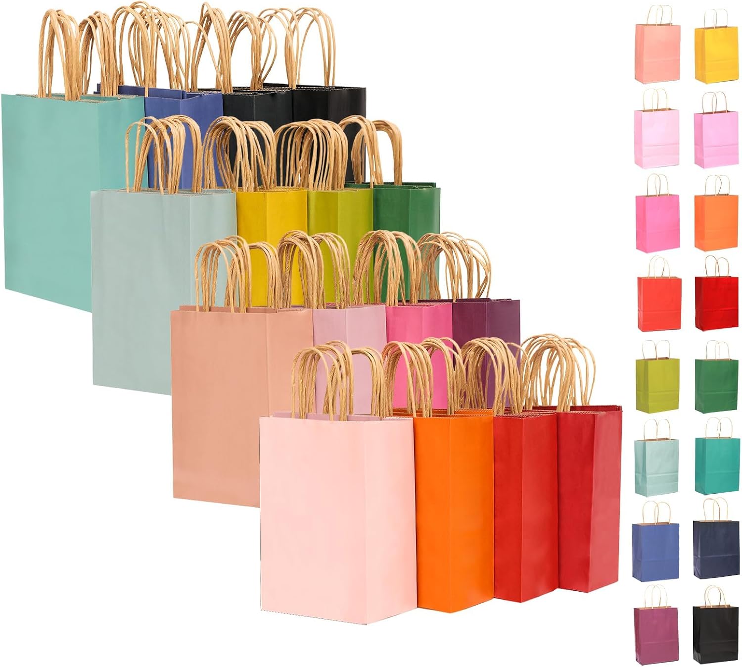 Paper Gift Bags, Bulk Pack