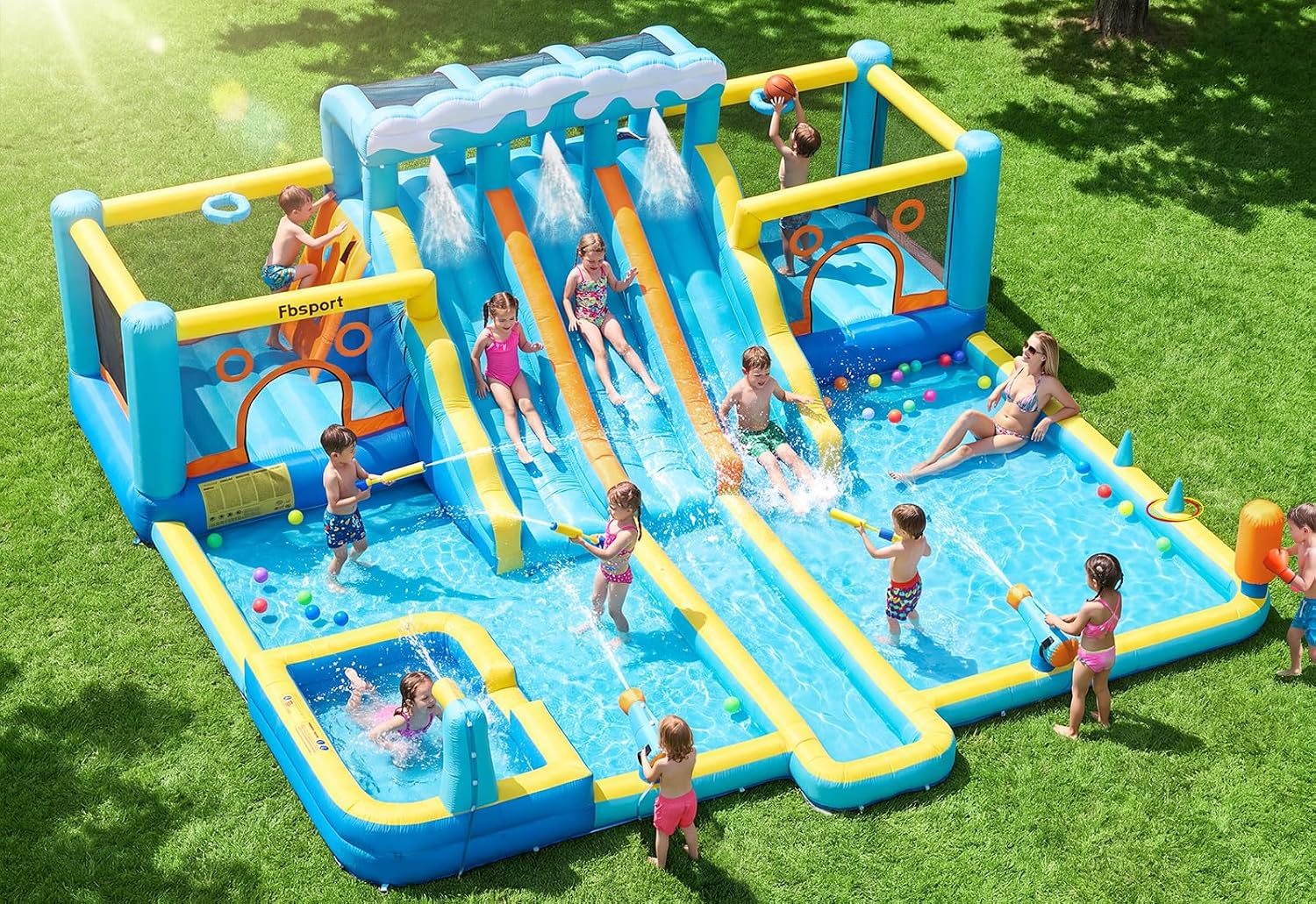 Inflatable Bounce Castle with Pool