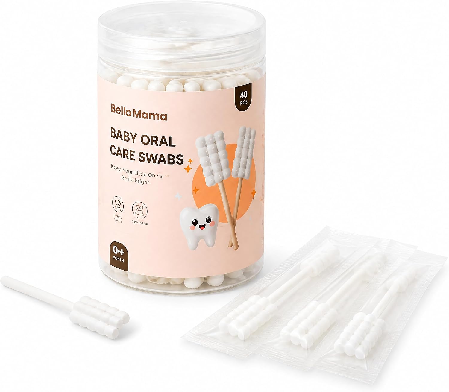 Baby Oral Swabs, Disposable Tongue & Gum Cleaner Gauze
